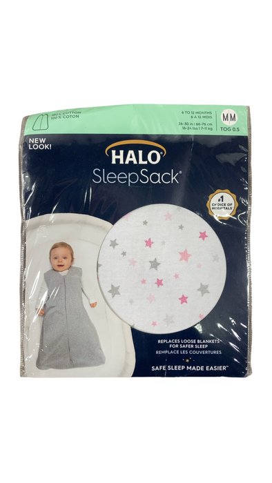 Shop Halo Cotton Sleepsack, M, Twinkle Pink at GoodBuy Gear