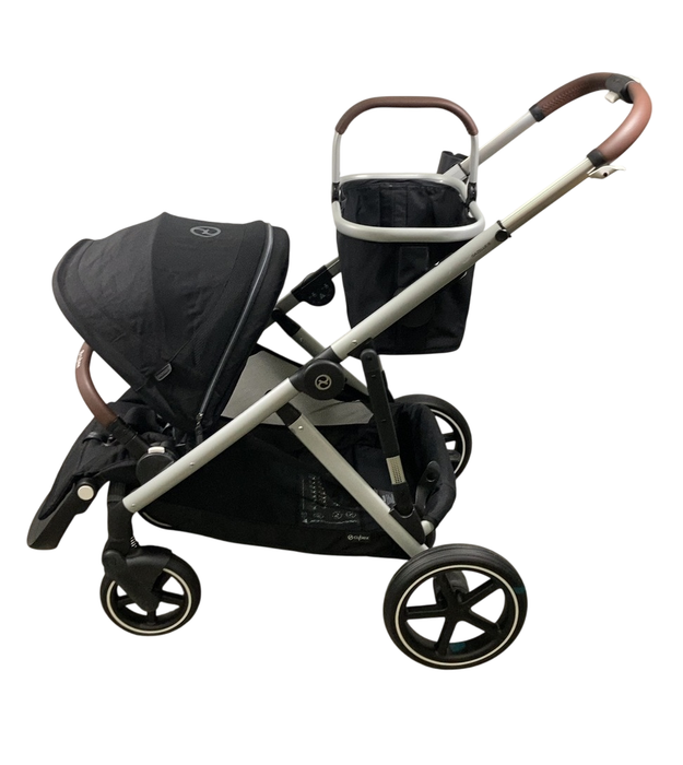 Shop Cybex Gazelle S Modular Stroller, 2024, Moon Black, Silver Frame at GoodBuy Gear