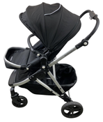 Shop Mockingbird Single to Double 2.0 Stroller, 2024, Black, Silver With Black Leather, Watercolor Drops at GoodBuy Gear