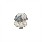 Shop Ingenuity Happy Belly Rock-to-Bounce Massage Seat, Chambray at GoodBuy Gear