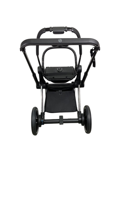Shop Cybex E-PRIAM Stroller Frame Only, 2021, Chrome With Black Details, without Battery at GoodBuy Gear