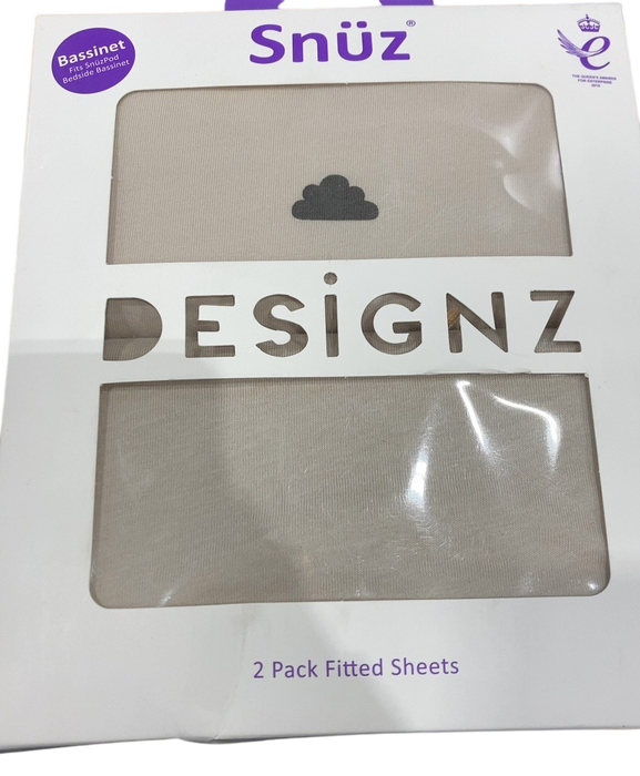 Shop Snuz 2 Pack Fitted Sheets, Sand/Cloud at GoodBuy Gear