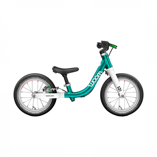 Shop Woom GO 1 Balance Bike, Petrol at GoodBuy Gear