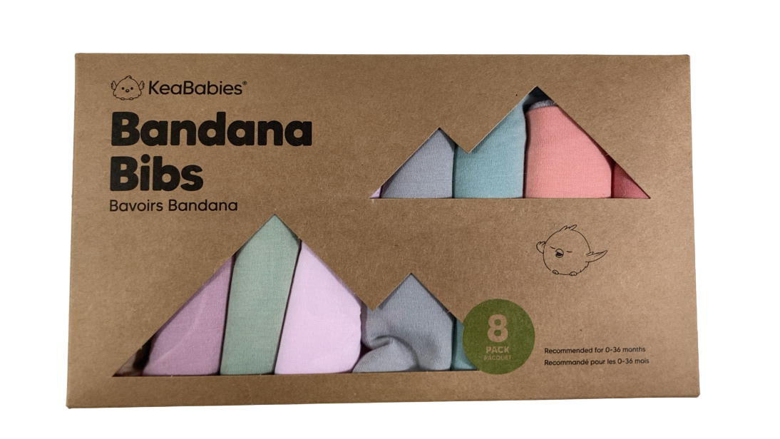 Shop KeaBabies Organic Bandana Bibs, Muted Pastels at GoodBuy Gear