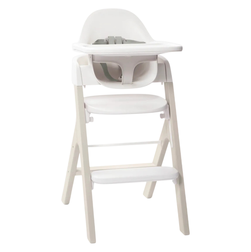 Shop Mockingbird High Chair, Cloud Washed Beech, White at GoodBuy Gear