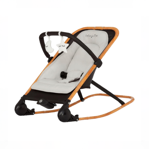 Shop Dream On Me Rock with me 2-in-1 Rocker and Stationary Seat, Black/Grey at GoodBuy Gear