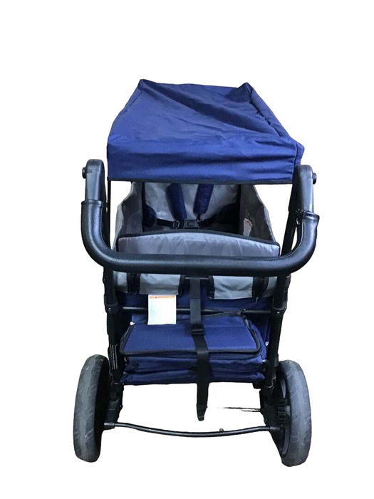 Wonderfold X2 Push + Pull Double Stroller Wagon, 2021, Navy