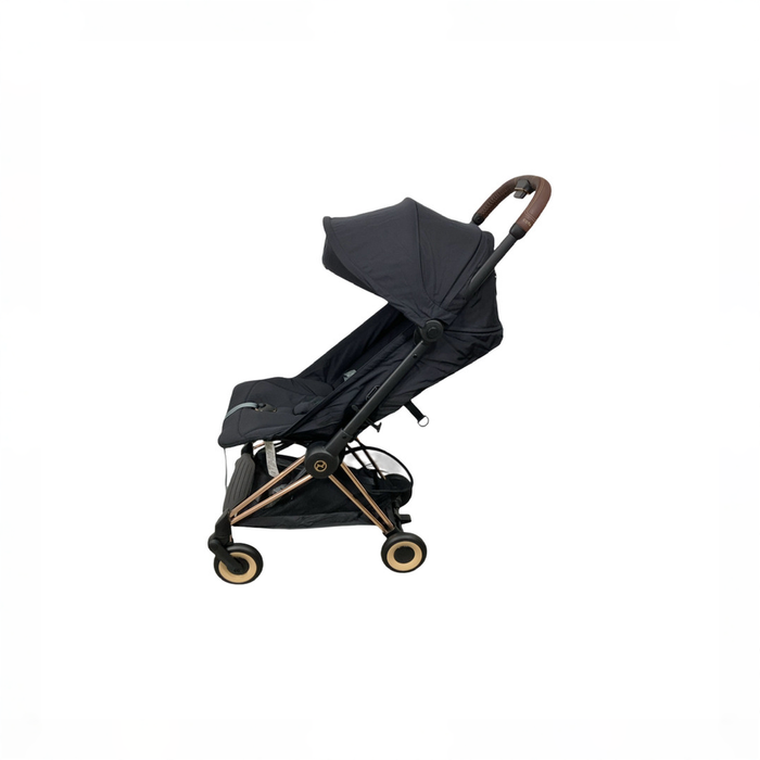 Shop Cybex Coya Stroller, 2024, Rose Gold, Sepia Black at GoodBuy Gear