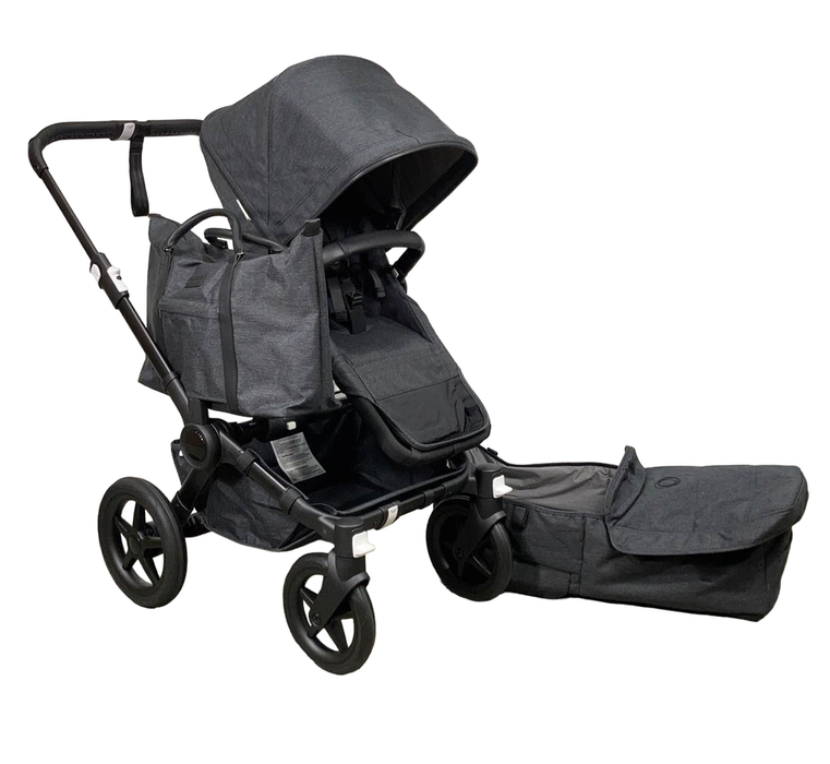 Shop Bugaboo Donkey 5 Mono Stroller, 2023, Black, Washed Black, Washed Black at GoodBuy Gear