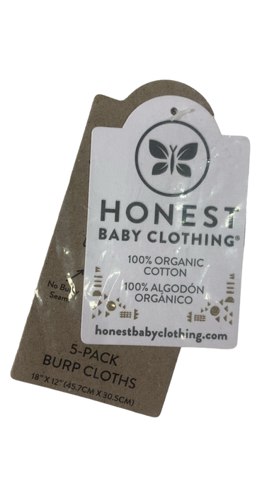Shop Honest Baby 5 Pack Organic Cotton Knit Burp Cloths, White at GoodBuy Gear
