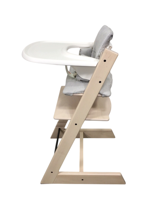 Shop Stokke Tripp Trapp High Chair Complete² + Newborn Set, Nordic Grey, Whitewash at GoodBuy Gear