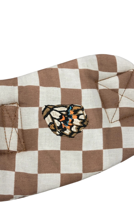 Shop Mabē The Monarch Carrier, Mocha Check at GoodBuy Gear
