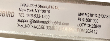 Shop Mockingbird Single to Double 2.0 Stroller, 2024, No Canopy, No Canopy, Silver With Penny Leather at GoodBuy Gear