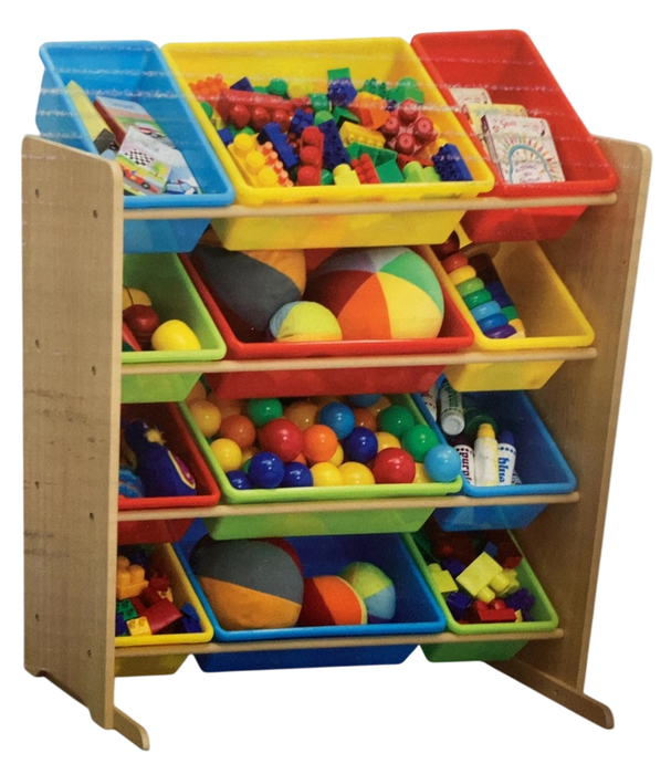 Shop Delta Children Kids Toy Storage Organizer, Natural Wood/Primary Color at GoodBuy Gear
