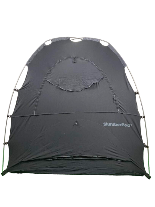 used SlumberPod 3.0 Sleep Canopy with Fan, Black with Gray Accents