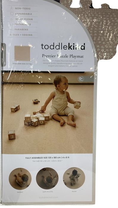 Shop Toddlekind Prettier Puzzle Playmat Standard, Deco, Latte at GoodBuy Gear