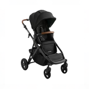 Shop Mockingbird Single to Double 3.0 Stroller, 2025, Charcoal with Penny Leather, Solid Black at GoodBuy Gear