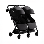Shop Mompush Lithe Double Stroller, 2026, Black at GoodBuy Gear