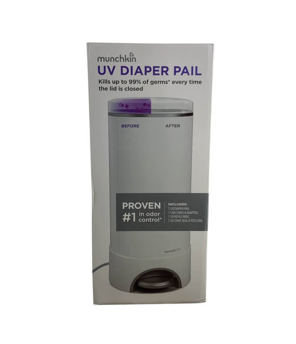Shop Munchkin UV Diaper Pail, White at GoodBuy Gear