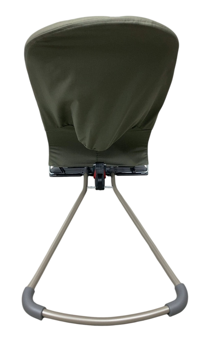 Shop BabyBjorn Bouncer Bliss, Dark Gray Frame, Dark Green Woven Petal Quilt at GoodBuy Gear