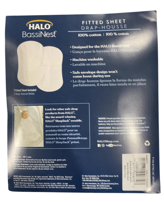 Shop Halo BassiNest Sleeper Fitted Sheet, Plume at GoodBuy Gear