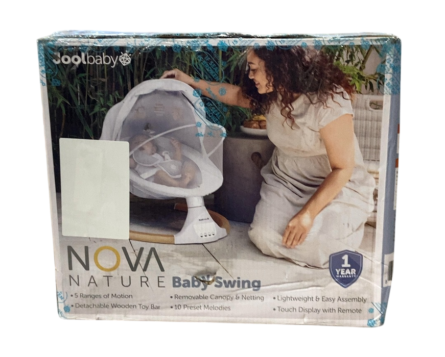 Shop Jool Nova Nature Baby Swing, Wood/White at GoodBuy Gear