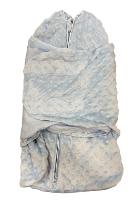 Shop Halo SleepSack Swaddle, Blue Plushy Dot, Newborn at GoodBuy Gear
