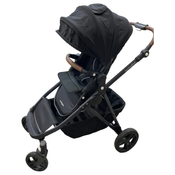 Shop Mockingbird Single to Double 3.0 Stroller, 2025, Charcoal with Penny Leather, Solid Black at GoodBuy Gear