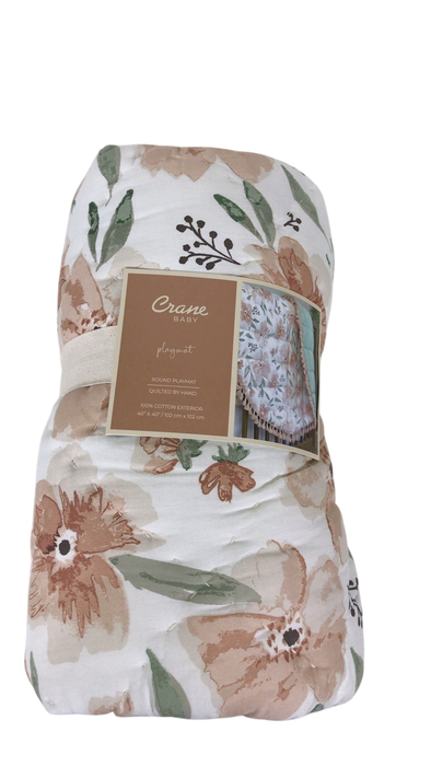 Shop Crane Baby Cotton Quilted Play Mat, Parker (Pink Floral) at GoodBuy Gear