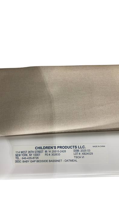 Shop Baby Gap Bedside Bassinet, Oatmeal Stripes at GoodBuy Gear