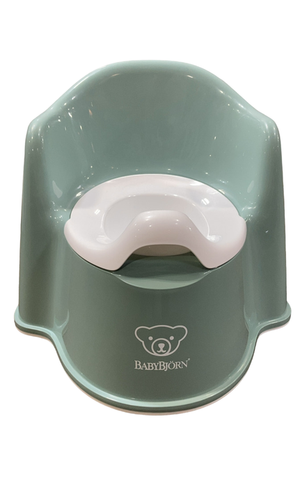 Shop BabyBjorn Potty Chair, Deep Green/White at GoodBuy Gear
