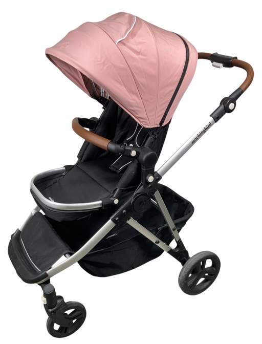 Shop Mockingbird Single to Double 2.0 Stroller, 2024, Bloom, Silver With Penny Leather, Windowpane at GoodBuy Gear