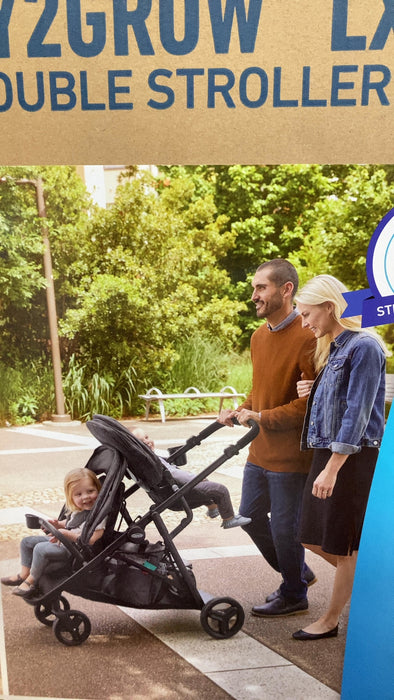 Graco Ready2Grow LX 2.0 Double Stroller, 2023, Clark