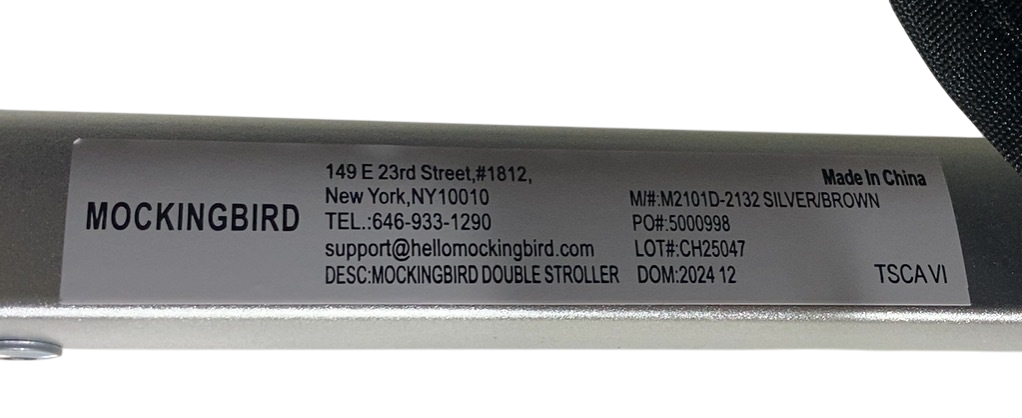 Shop Mockingbird Single to Double 2.0 Stroller, 2024, Black, Silver With Penny Leather, Watercolor Drops at GoodBuy Gear