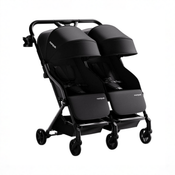 Shop Mompush Lithe Double Stroller, 2026, Black at GoodBuy Gear