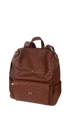 Shop Luli Bebe Monaco Diaper Bag Large, Caramel Brown at GoodBuy Gear