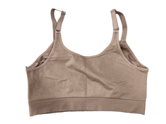 secondhand Ingrid & Isabel Cooling Crossover Nursing Bra, Deep Taupe Large