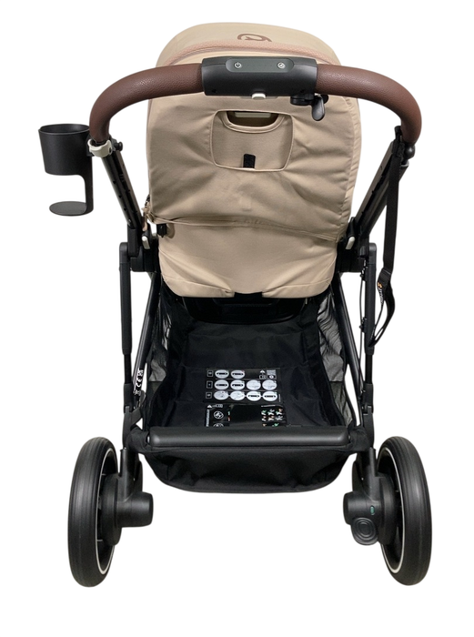 Shop Cybex e-Gazelle S Stroller, 2024, Almond Beige, Black at GoodBuy Gear