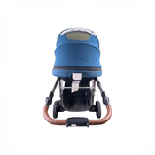 Shop Mockingbird Single to Double Stroller, 2022, Sea, Silver/Brown, Windowpane at GoodBuy Gear