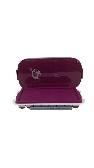 Shop Ceres Chill The Milkstache, 48 half-ounce cubes, Plum at GoodBuy Gear