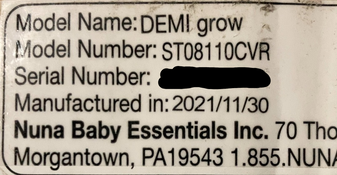 Shop Nuna Demi Grow Stroller, 2021, Caviar at GoodBuy Gear