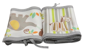 Shop Breathable Baby Mesh Crib Liner, Full Size/4 Sides, Safari Fun Too at GoodBuy Gear