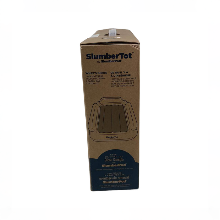 Shop SlumberPod SlumberTot Inflatable Toddler Bed, Gray/Teal at GoodBuy Gear