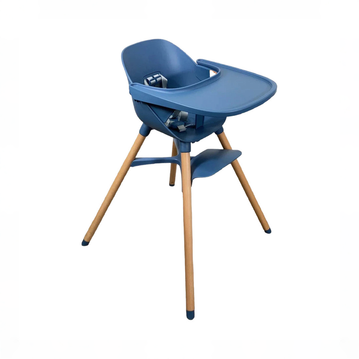Shop Lalo The Chair, Blueberry, Natural Wood at GoodBuy Gear
