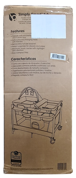 Shop Baby Trend Simply Smart Nursery Center Playard, 2.0, Shale Gray at GoodBuy Gear