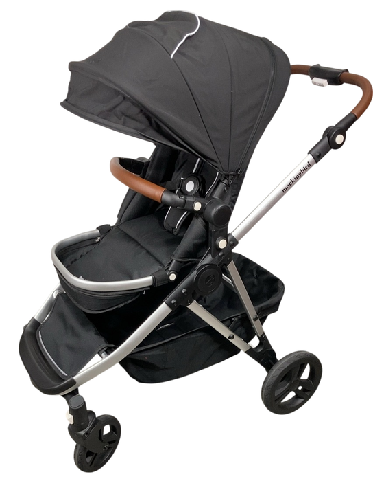 Shop Mockingbird Single to Double 2.0 Stroller, 2024, Black, Silver With Penny Leather, Windowpane at GoodBuy Gear