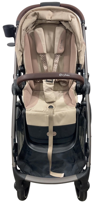Shop Cybex e-Gazelle S Stroller, 2024, Almond Beige, Black at GoodBuy Gear