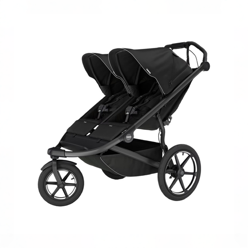 Shop Thule Urban Glide 3 Double Stroller, 2025, Black, Magnetic Harness at GoodBuy Gear