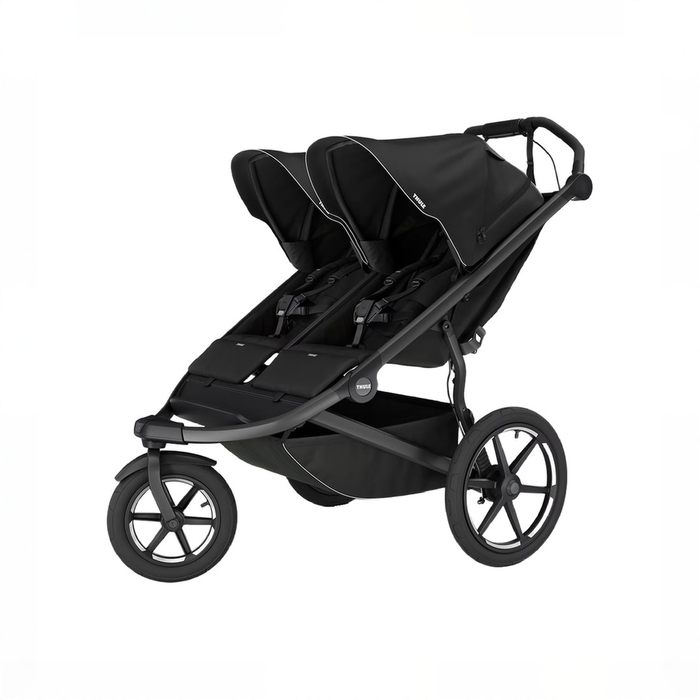 Shop Thule Urban Glide 3 Double Stroller, 2025, Black, Magnetic Harness at GoodBuy Gear