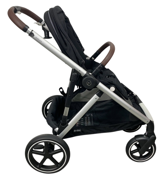 Shop Cybex Gazelle S Modular Stroller, 2024, Moon Black, Silver Frame at GoodBuy Gear